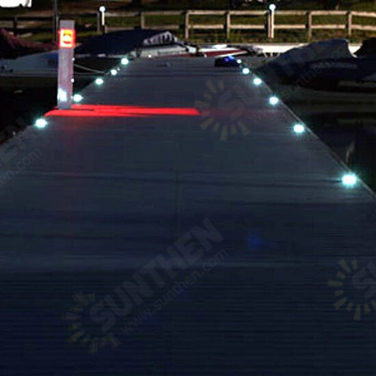 Solar Power White 6LED Road Driveway Pathway Stair Lights