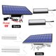 Upgraded LED Solar Pendant Lights Outdoor Indoor Auto On Off Solar Lamp for Garden Yard Home Kitchen with Pull Switch and 3m Line