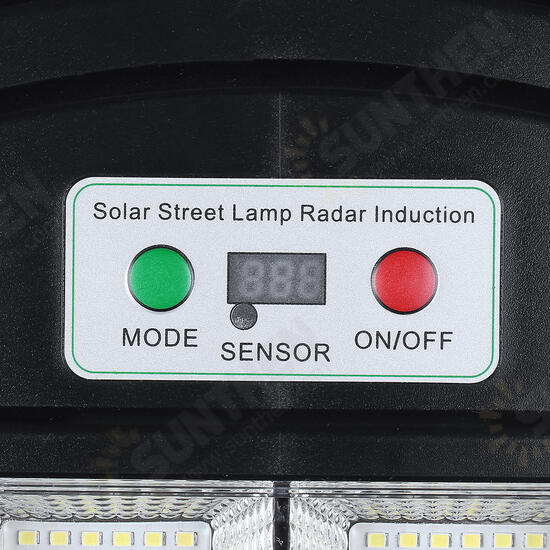 108/216/324 LED Solar Street Light PIR Motion Sensor Lamp Wall With Remote