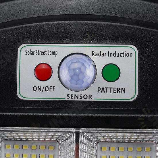 108/216/324LED Solar Street Light Motion Sensor Garden Wall Lamp with Remote Controller