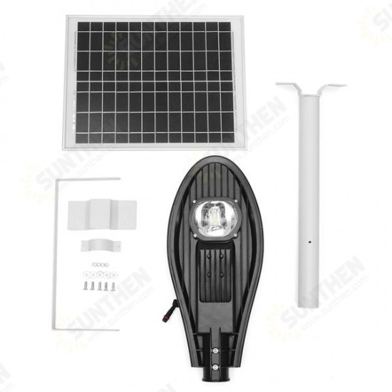 10W Solar Power Light-controlled Sensor LED Street Light Lamp With Pole Waterproof for Outdoor Road