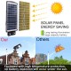 120/240/360W LED Wall Street Light Solar Power Motion Sensing Lamp Garden Remote