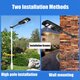 120/240/360W LED Wall Street Light Solar Power Motion Sensing Lamp Garden Remote