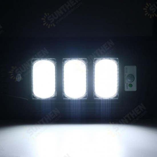 120W LED Solar Powered Wall Street Light PIR Motion Outdoor Garden Lamp