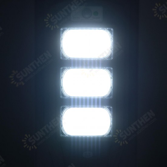 120W LED Solar Powered Wall Street Light PIR Motion Outdoor Garden Lamp