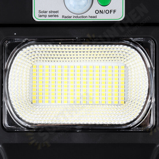 150/300/450LED Solar Light Black Shell Street Lamp 2835SMD Waterproof PIR Motion Sensor Garden Lighting