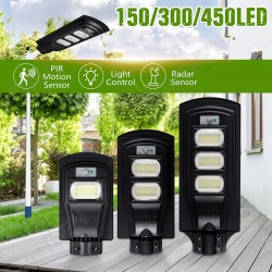 150/300/450LED Solar Light Black Shell Street Lamp 2835SMD Waterproof PIR Motion Sensor Garden Lighting 150/300/450LED Solar Light Black Shell Street Lamp 2835SMD Waterproof PIR Motion Sensor Garden Lighting