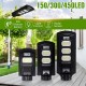 150/300/450LED Solar Light Black Shell Street Lamp 2835SMD Waterproof PIR Motion Sensor Garden Lighting