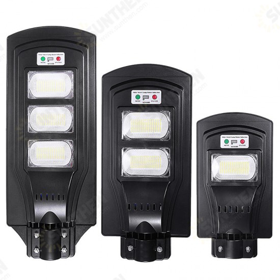 150/300/450LED Solar Street Light PIR Motion Sensor Wall Lamp With Remote Waterproof