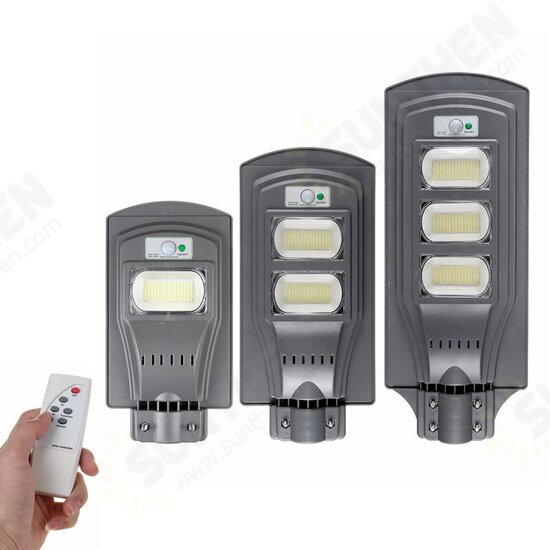 150/300/450LED Street Light Solar Lamp Motion Sensor Timing Control+Light Control Garden Yard Lighting with Remote Control