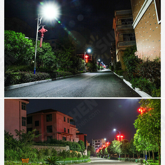 200/400/600W 360LED Solar Sensor Street Light Outdoor Commercial IP65 Waterproof