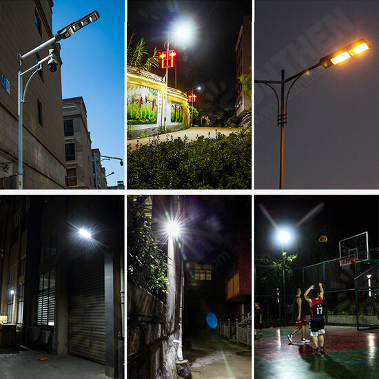 200/400/600W 360LED Solar Sensor Street Light Outdoor Commercial IP65 Waterproof