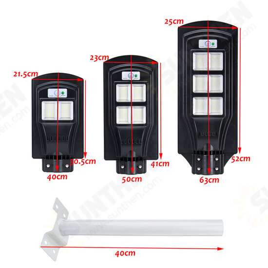 200W 400W 750W LED Solar Street Light Motion Sensor Induction Wall Lamp + Remote Control