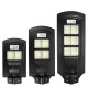 208/416/624/832 LED Solar Street Light PIR Motion Sensor Garden Lamp W/ Remote