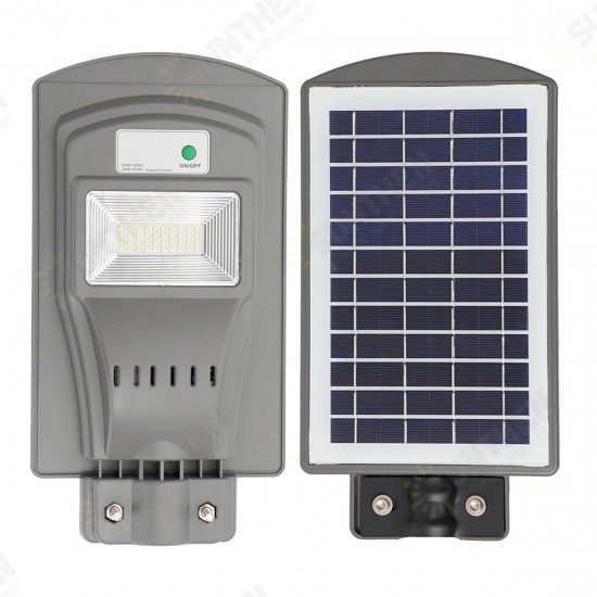 20W 40LED 2835SMD Solar Street Light Remote Control + Light Control Induction Mode