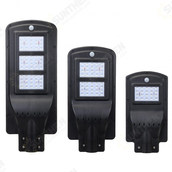 20W 40W 60W Solar Powered LED Wall Street Light Outdoor Lamp With Remote Control