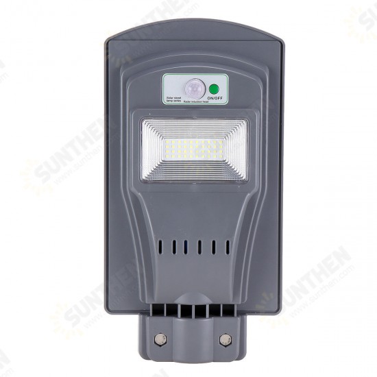 20W Solar Street Light Outdoor with PIR Motion Sensor, Waterproof LED Wall Lights Street Area Lighting Auto ON/OFF Courtyard Deck Night Lights