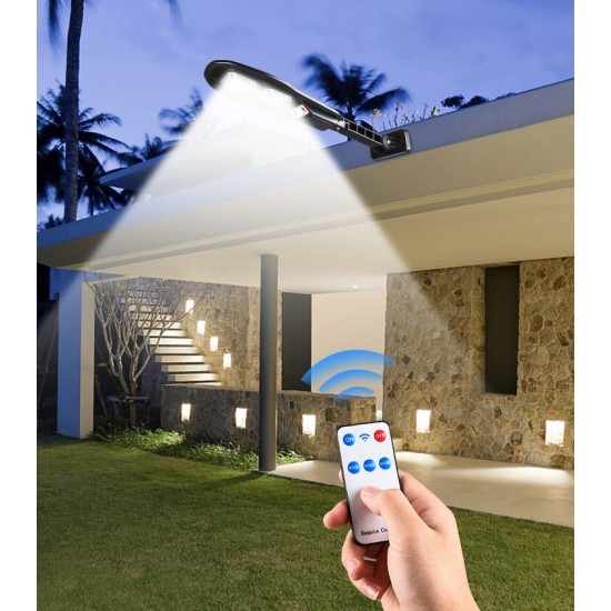 24COB/8COB Outdoor Solar Lamp Street Lights with Remote Control IP65 Waterproof for Garden Yard