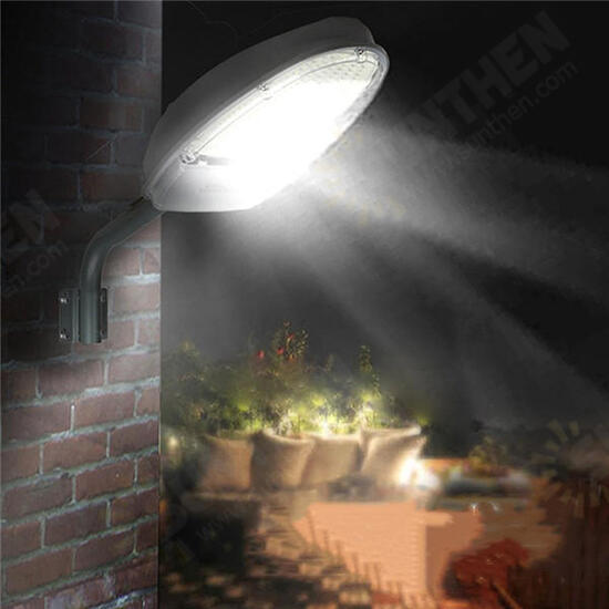 24W Light Control Motion Sensor 144 LED Road Street Lights Flood Lamp for Outdoor Yard AC85-265V