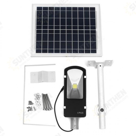 24W Solar Powered LED COB Light-controlled Sensor Street Road Light Waterproof for Outdoor Garden