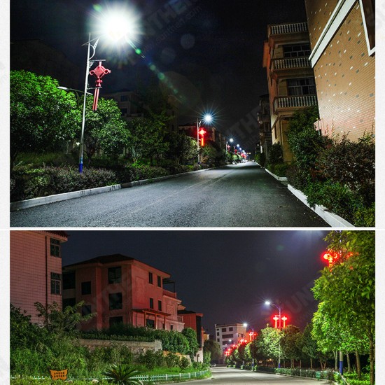 250/450/800W Solar LED Cool White Street Light Waterproof Outdoor Lamp w/ Remote