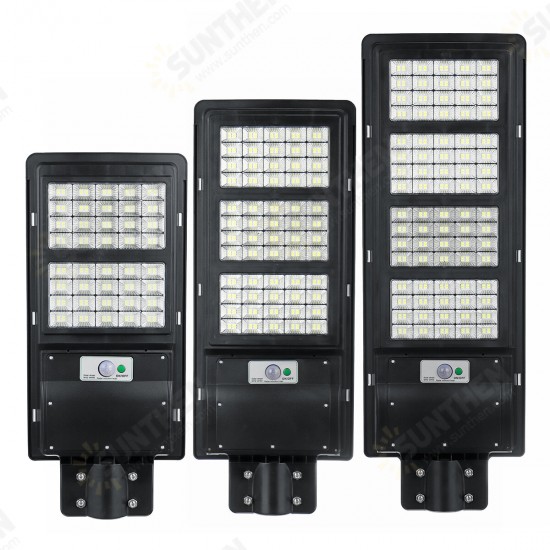 250/450/800W Solar LED Cool White Street Light Waterproof Outdoor Lamp w/ Remote