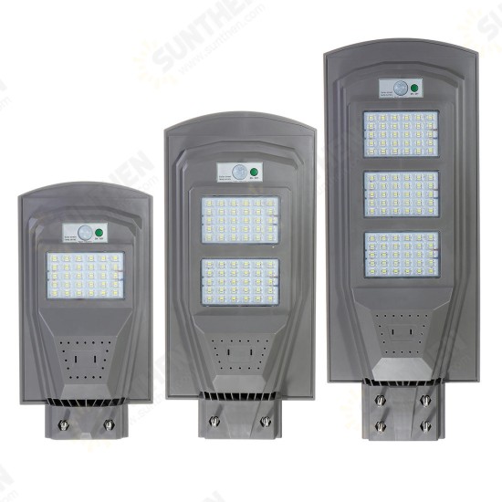 30W 60W 90W LED Solar Street Light Human Body Induction + Low Light Mode White Light