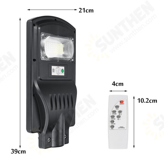 30W LED Solar Light PIR Induction Outdoor Street Wall Lamp + Remote Control