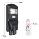 30W LED Solar Light PIR Induction Outdoor Street Wall Lamp + Remote Control