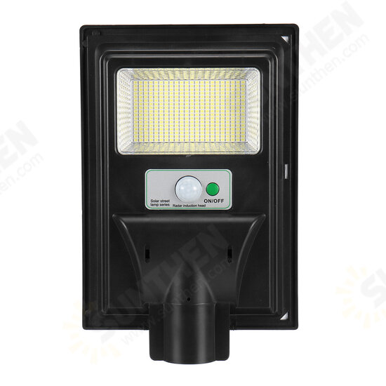 347/748/1122/1496 LED Solar Street Light PIR Motion Sensor Outdoor Wall Lamp W/ Remote