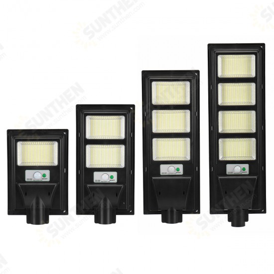 347/748/1122/1496 LED Solar Street Light PIR Motion Sensor Outdoor Wall Lamp W/ Remote