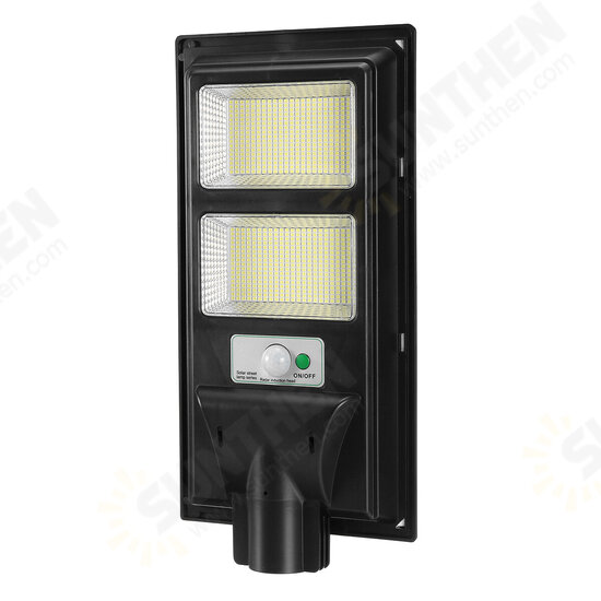 347/748/1122/1496 LED Solar Street Light PIR Motion Sensor Outdoor Wall Lamp W/ Remote