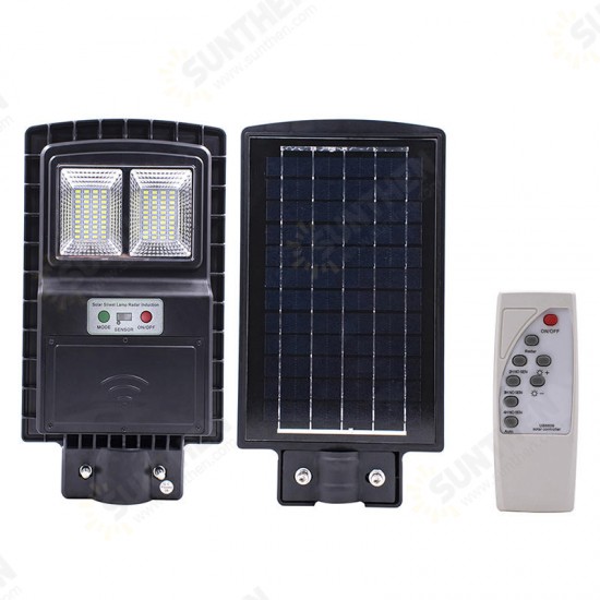 40W 80 LED Solar Street Light PIR Motion Sensor Wall Timing Lamp with Remote