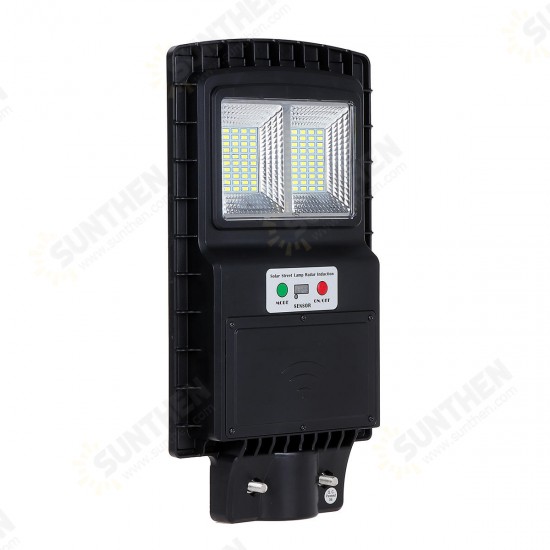 40W 80 LED Solar Street Light PIR Motion Sensor Wall Timing Lamp with Remote