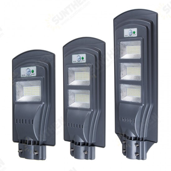 40W 80W 120W Sensor LED Solar Light 2835 Wall Street Lamp Garden Outdoor Lighting + Remote Control