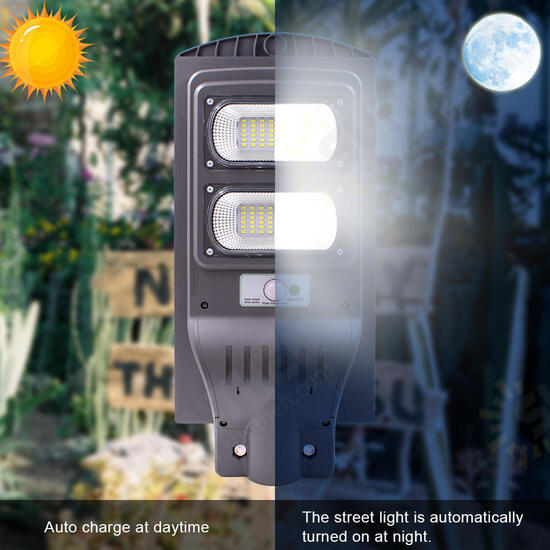 40W Solar Street Light Motion+Light Sensor LED Outdoor Garden Wall Lamp for Park, Garden, Courtyard, Street, Walkway(No Pole)