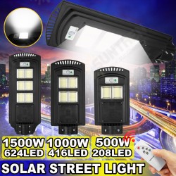 500-2500W 208-624 LED Solar Street Light PIR Motion Sensor Wall Lamp with Remote 500-2500W 208-624 LED Solar Street Light PIR Motion Sensor Wall Lamp with Remote