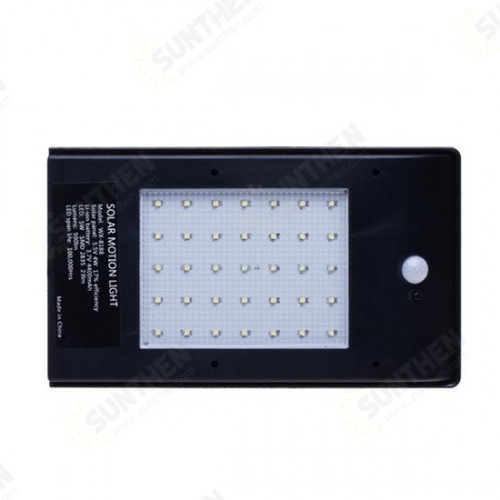 5W Solar Power 35 LED PIR Motion Sensor Street Light Waterproof Outdoor Securitity Wall Lamp