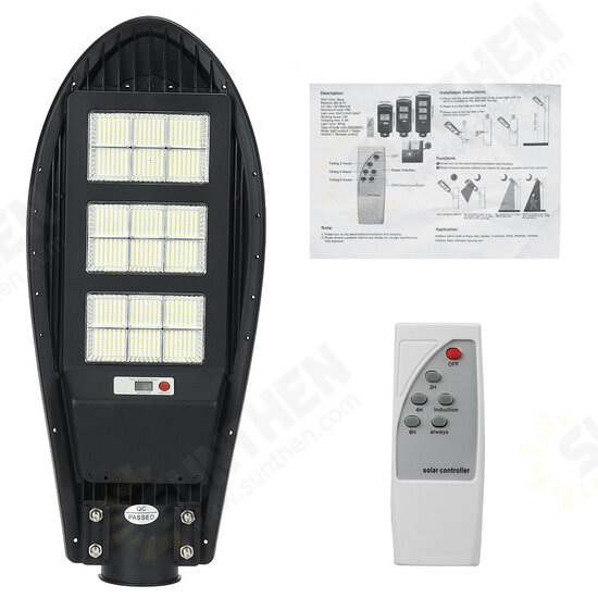 756/1138/1512LED Solar Street Light Motion Sensor Outdoor Garden Area Road Spotlight IP65