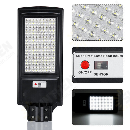 800/1000W LED Solar Street Light PIR Motion Sensor Outdoor Yard Wall Lamp+Remote