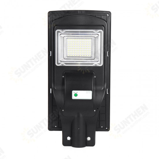 80W LED Solar Powered Wall Street Light PIR Motion Outdoor Garden Lamp