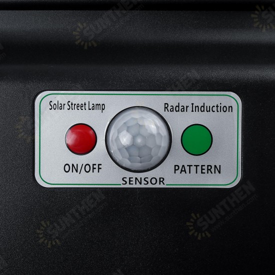 936 LED Solar Street Light Motion Sensor Wall Garden Lamp Remote