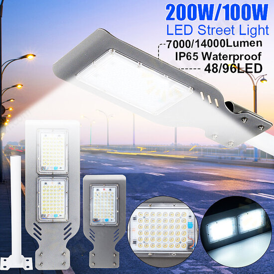 96 LED 14000LM Wall Street Light Waterproof Outdoor Garden Yard Lamp 14000Lm