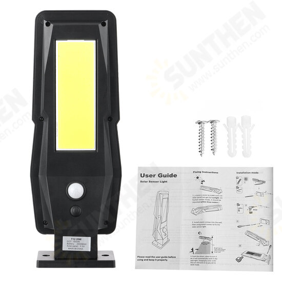 96COB Solar Street Light PIR Motion Sensor Timing Safety Lamp