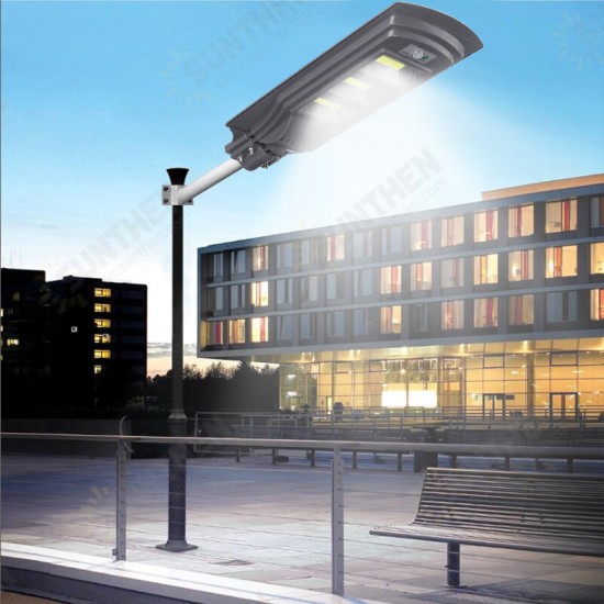 Solar Powered 20W/40W/60W COB LED Street Light PIR Motion Sensor Waterproof Garden Lamp + Remote Control