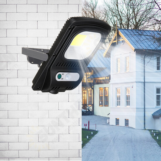 LED Solar Powered Wall Street Lights Induction Outdoor PIR Motion Lamp