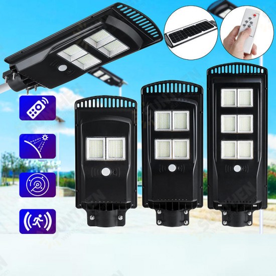 Solar Panel 192/384/576LED Wall Street Light Outdoor Garden Lamp wirh Remote Controller