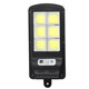 Solar Powered 4COB/6COB LED Street Light Motion Sensor Waterproof Wall Lamp Security Outdoor Decor with Remote Control