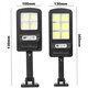 Solar Powered 4COB/6COB LED Street Light Motion Sensor Waterproof Wall Lamp Security Outdoor Decor with Remote Control