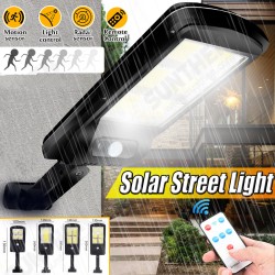 Solar Powered LED COB Street Light PIR Motion Sensor Outdoor Garden Wall Lamp+Remote Control Solar Powered LED COB Street Light PIR Motion Sensor Outdoor Garden Wall Lamp+Remote Control